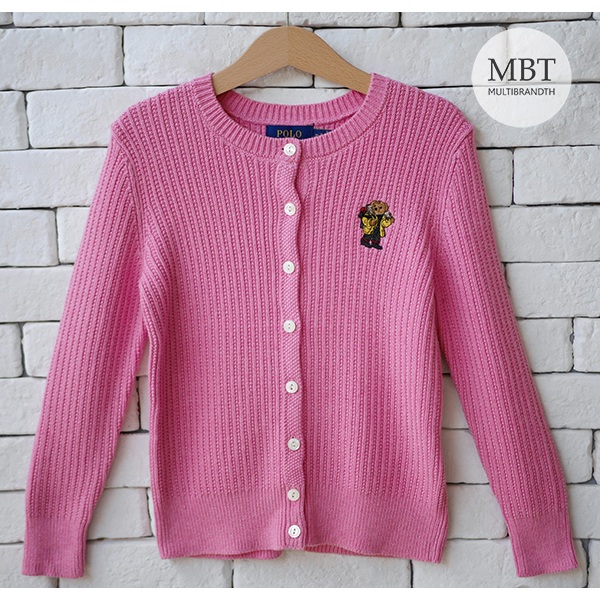 POLO RALPH LAUREN KIDS POLO BEAR COTTON CARDIGAN #ของแท้100%