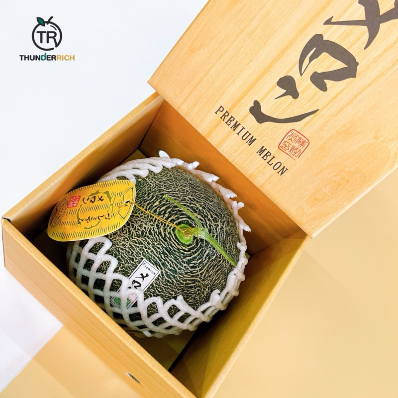 Japan melon gift box เมล่อนพร้อมกล่องของขวัญผูกโบว์