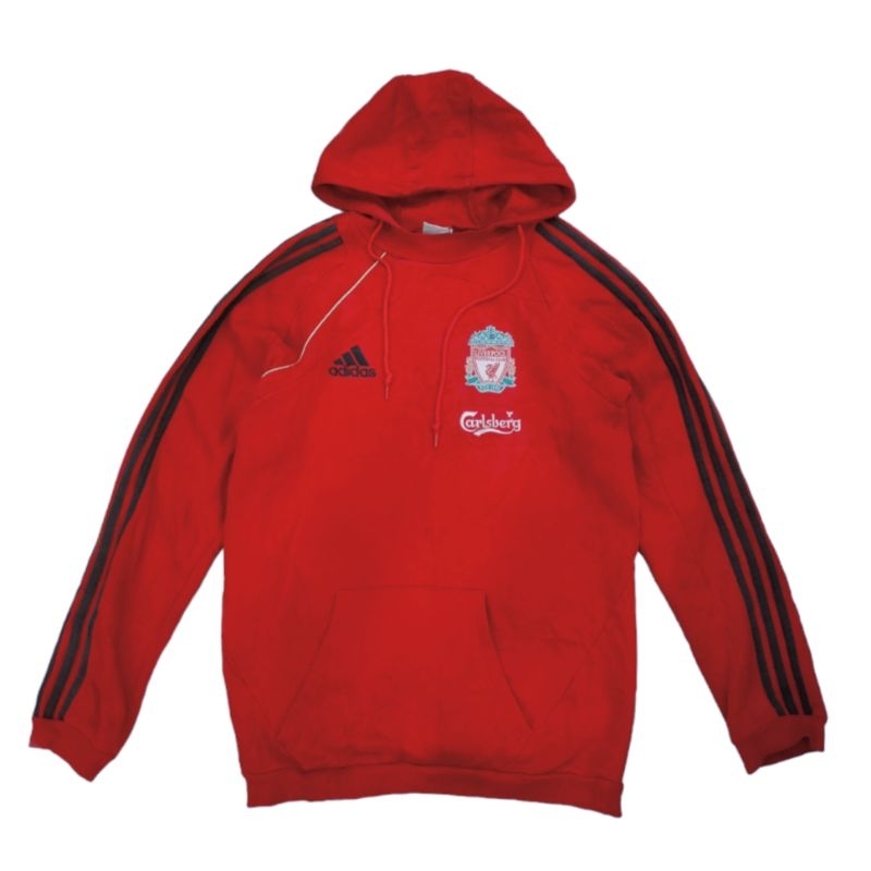 เสื้อแจ็กเก็ตฮู๊ด ADIDAS+ FC LIVERPOOL 2009/2010 HOODIE  JERSEYFOOTBALL SIZE S