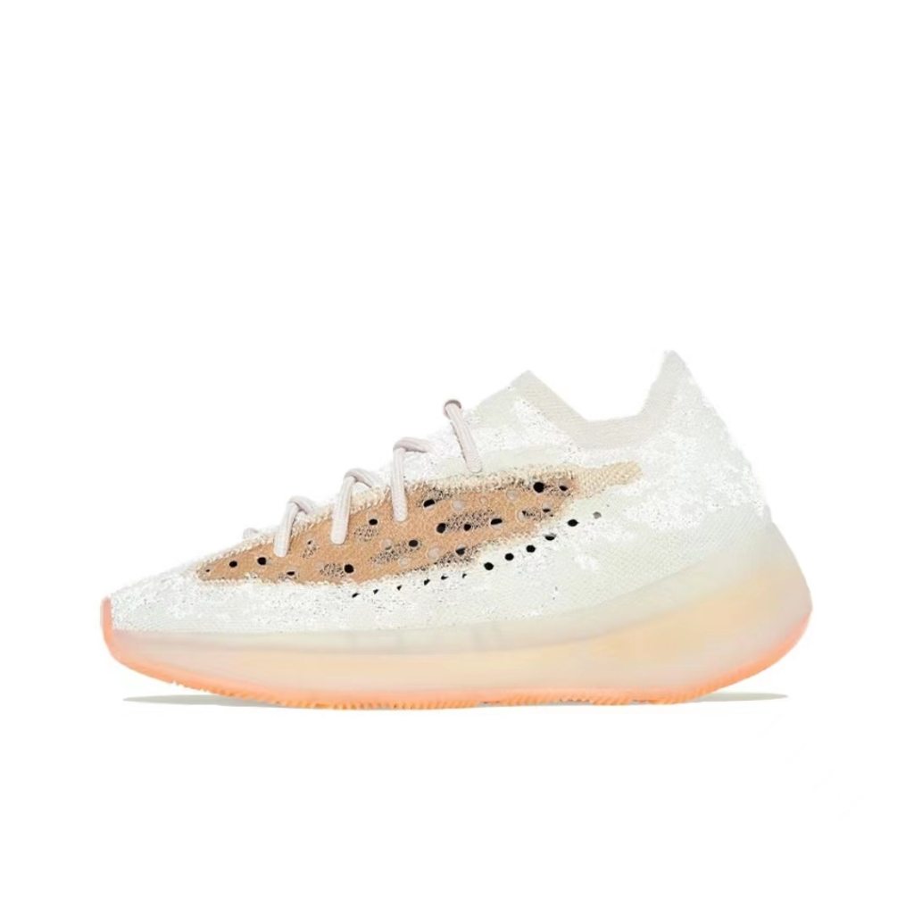 Adidas origins Yeezy Boost 380 Smooth and wear-resistant low top sports casual shoes, men's and women's mesh style peach