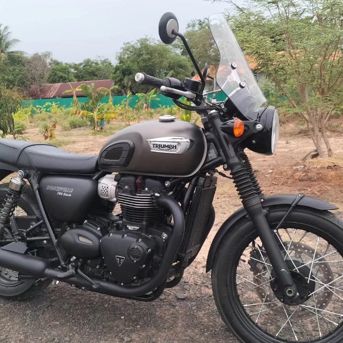 ชิวบังลมแบรนด์Oldman​ แท้100% ชิวทรงสูง​ ชิวรถทัวร์ริ่ง Triumph T100 T120 Street Twin Scrambler 400X thumbnail 5