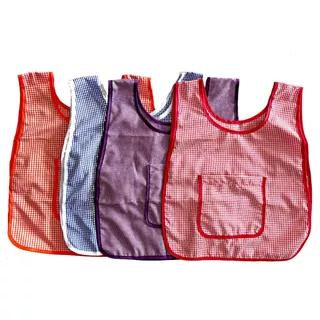 ขายส่งโหลละ350฿ ผ้ากันเปื้อนเด็กอนุบาล เอี๊ยมเด็กอนุบาล KidApron (1แพ็ค12ชิ้น)