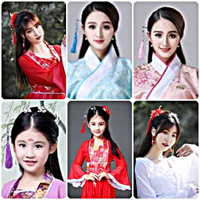 เครื่องประดับผมจีนโบราณ ปิ่นปักผมจีน แทททู ใส่ประกอบการใส่ชุดจีนโบราณเพิ่มความสวยงามอลังการสมจริง ac51