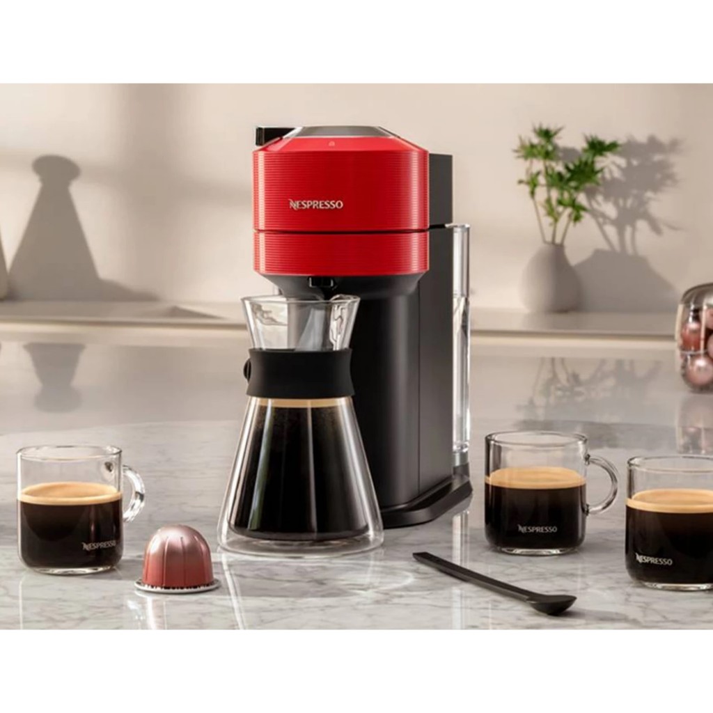 NESPRESSO เครื่องชงกาแฟ รุ่น Vertuo Next Dark Cherry Red ของใหม่ยังไม่ใช้งาน