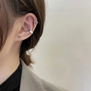 ต่างหูหนีบ Ear Cuff รุ่น Energy เงินแท้S925 ต่างหูคลิปหนีบแฉก 3แบบ สีเงิน Silver925