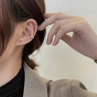 ต่างหูหนีบ Ear Cuff รุ่น Energy เงินแท้S925 ต่างหูคลิปหนีบแฉก 3แบบ สีเงิน Silver925