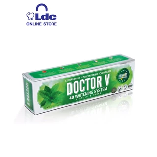 ยาสีฟันด็อกเตอร์ วี สมุนไพรไทยสูตรเข้มข้นพิเศษ 12 ชนิด Doctor V [แพ็คเดียว, แพ็คคู่]