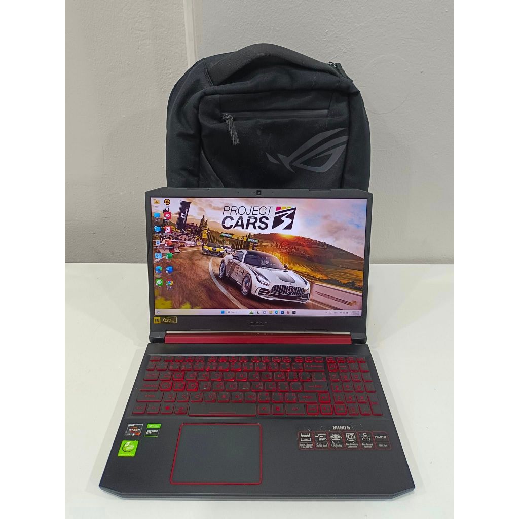 โน๊ตบุ๊คเกมส์มิ่ง Acer Nitro 5 (มือ2) AMD Ryzen 7 3750H Ram 16GB SSD M.2 512 GB NVIDIA GeForce GTX 1650