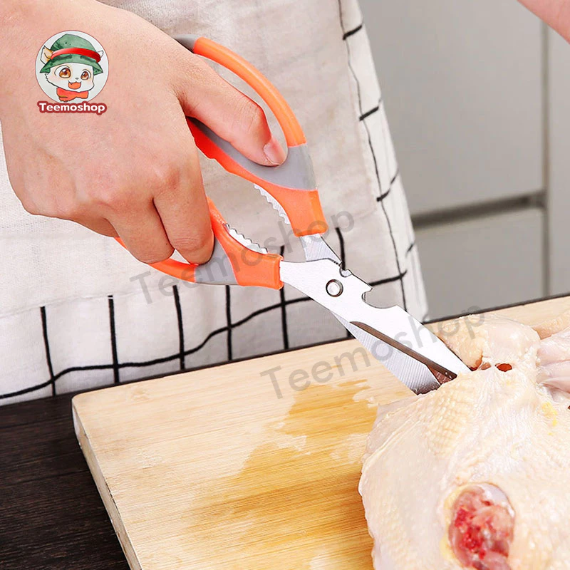 กรรไกรทำครัว 3in1 อเนกประสงค์ ตัดกระดูกไก่ หั่นผัก เปิดฝาขวด เปิดไวน์ คมแข็งแรง ใช้งานง่าย สำหรับครัว thumbnail 7