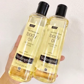[ฉลากไทย] นูโทจีน่า Neutrogena Body Oil Light Sesame Formula Fragrance Free 250 ml.