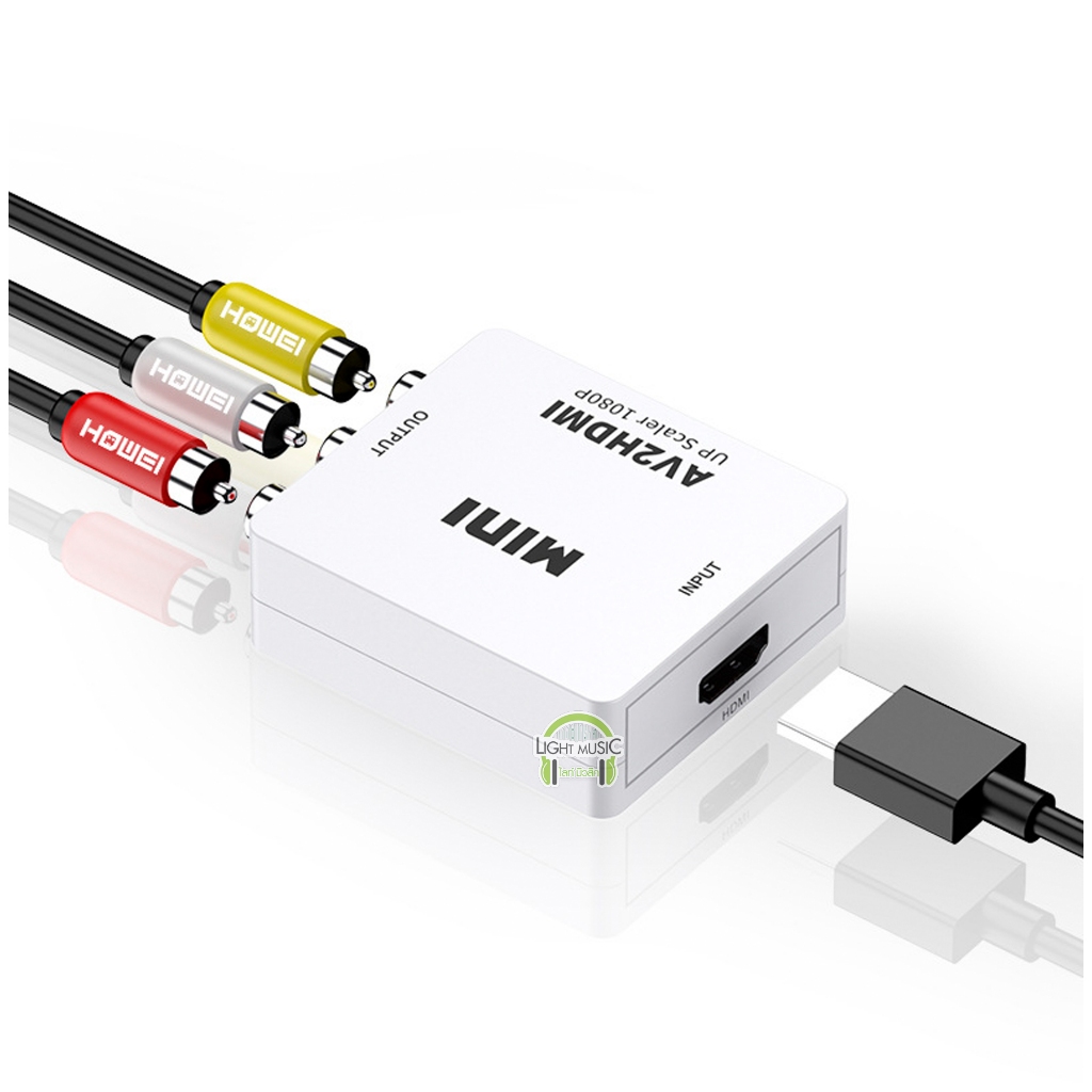 AV to HDMI Converter 1080P แปลงสัญญาณภาพจาก AV เป็น HDMI AV2HDMI สำหรับทีวี จอภาพ