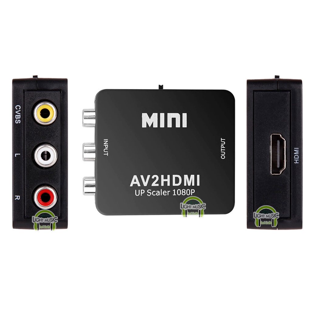 AV to HDMI Converter 1080P แปลงสัญญาณภาพจาก AV เป็น HDMI AV2HDMI สำหรับทีวี จอภาพ
