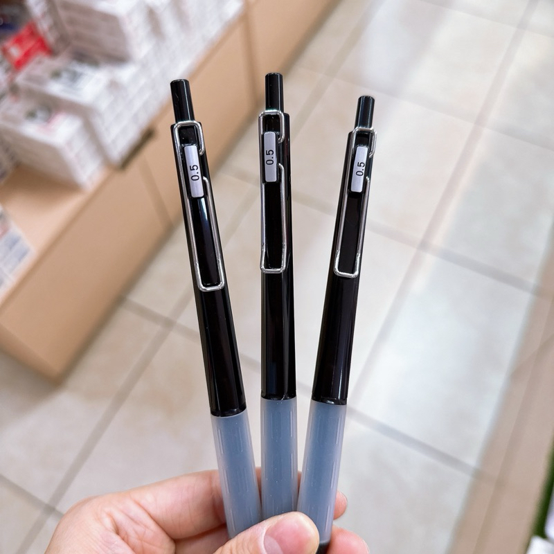ปากกาเจลหมึกดำ หัวเข็ม 3 ขนาด 0.18, 0.28, 0.38 มม. รุ่นใหม่ มีไส้รีฟิล - รูปที่ 3