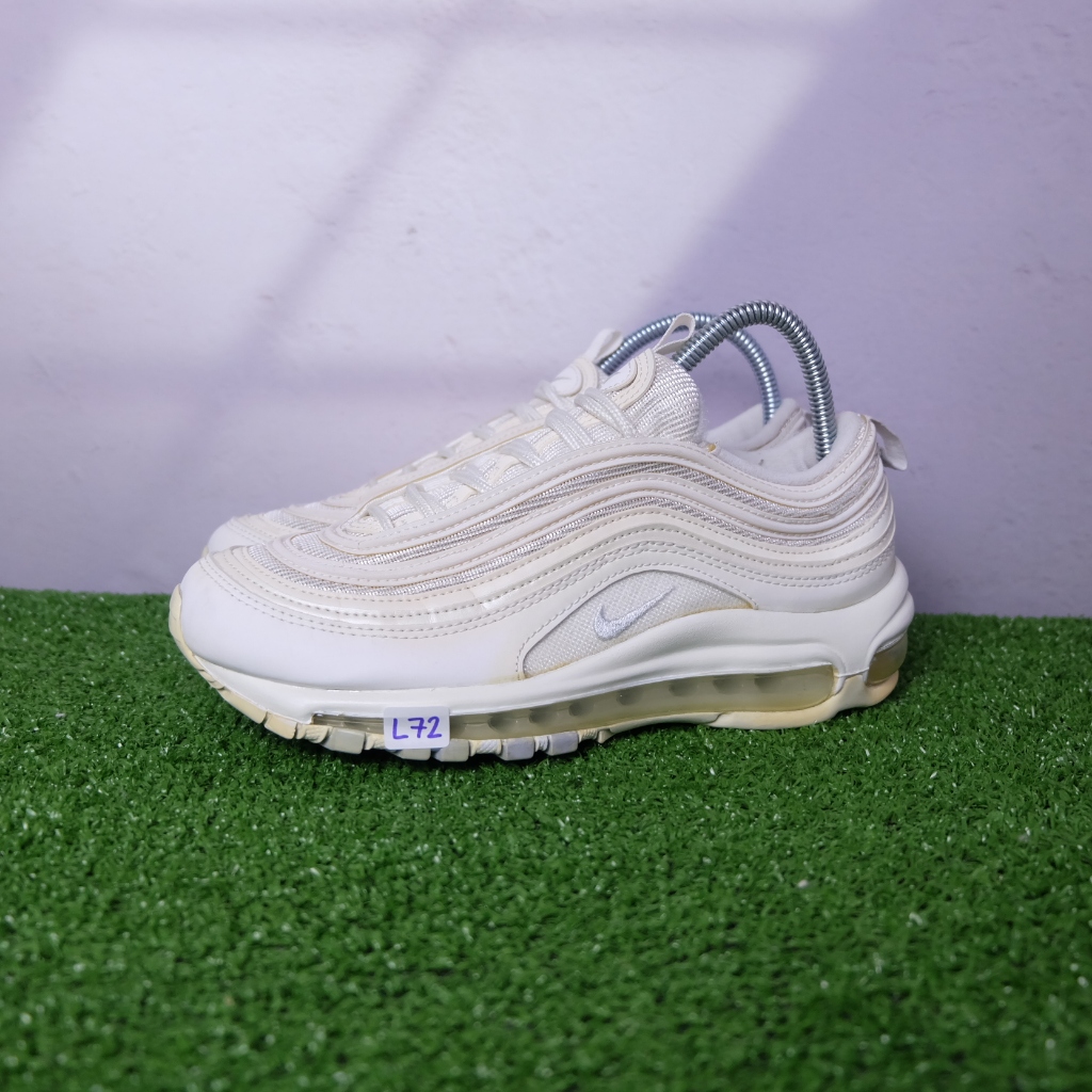 (38/24 cm) Nike Air Max 97 White Pure Platinum ไนกี้มือ2ของแท้💯 รองเท้าผ้าใบผู้หญิง