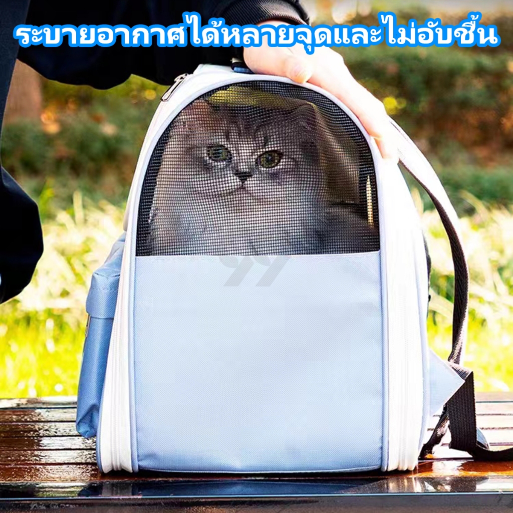 99PET กระเป๋าใส่แมว HelloCat กระเป๋าสัตว์เลี้ยง เป้สุนัข ใบใหญ่มาก พับเก็บได้ ระบายอากาศได้