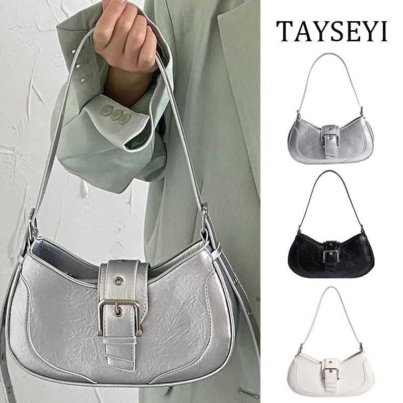 กระเป๋าสะพายไหล่ Spice Girl อเนกประสงค์ สีเงิน