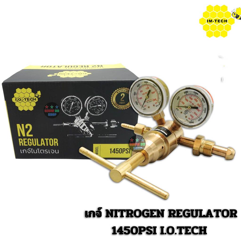เกจ์ไนโตรเจน I.O.TECH By Im-tech  รับแรงดันได้ถึง  1450PSI เช็ครั่ว nitro test รุ่นทนแรงดันพิเศษ งาน