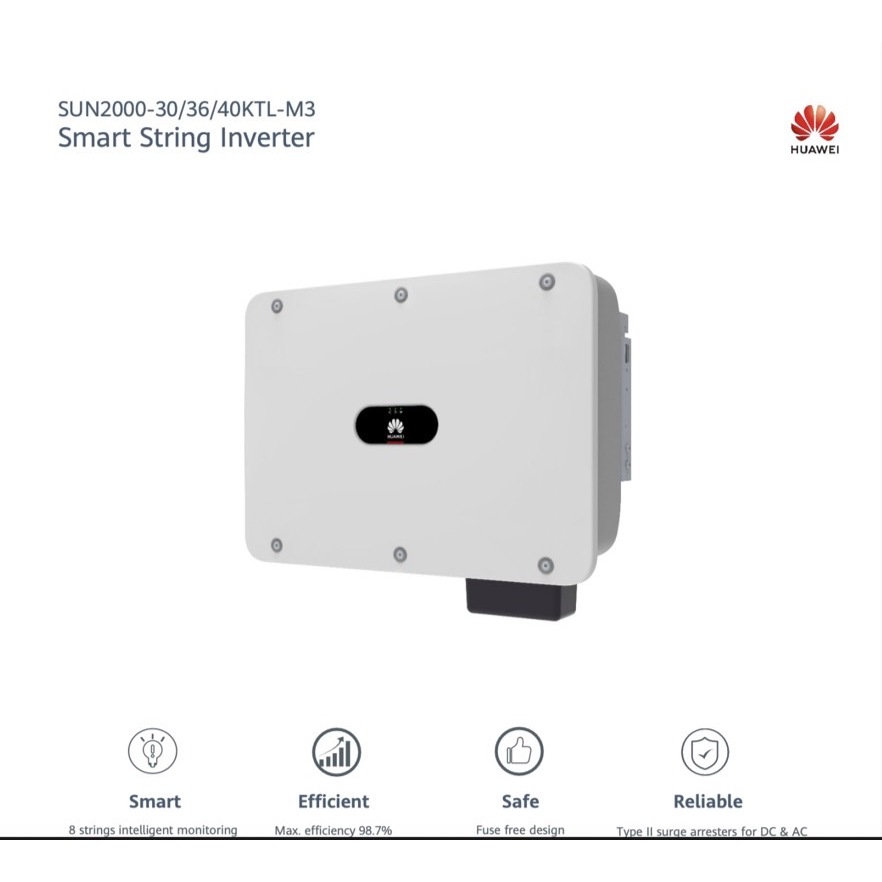 HUAWEI Inverter SUN2000-40KTL-M3 (รับประกัน 10 ปีเต็ม)