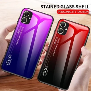 เคสกระจกทูโทน Samsung A05 ใช้สำหรับ Samsung A05 5G เคสกระจกสองสี กันกระแทก ซัมซุงA05