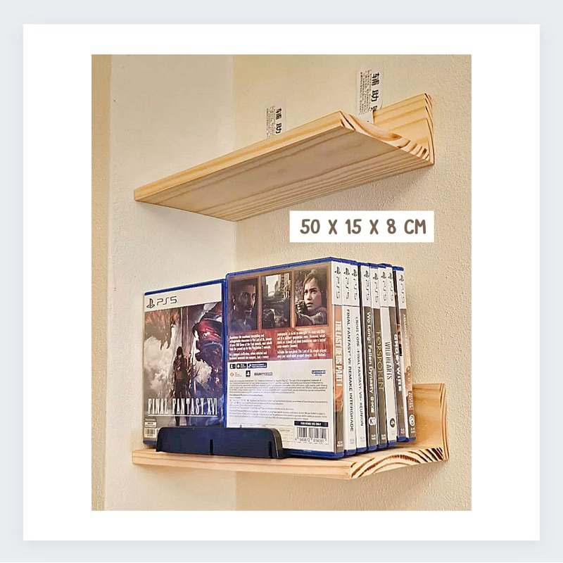 ชั้นไม้ติดผนัง ชั้นไม้สไตล์ญี่ปุ่น PUPPAO  มีให้เลือกหลายขนาด พร้อมส่ง - รูปที่ 7