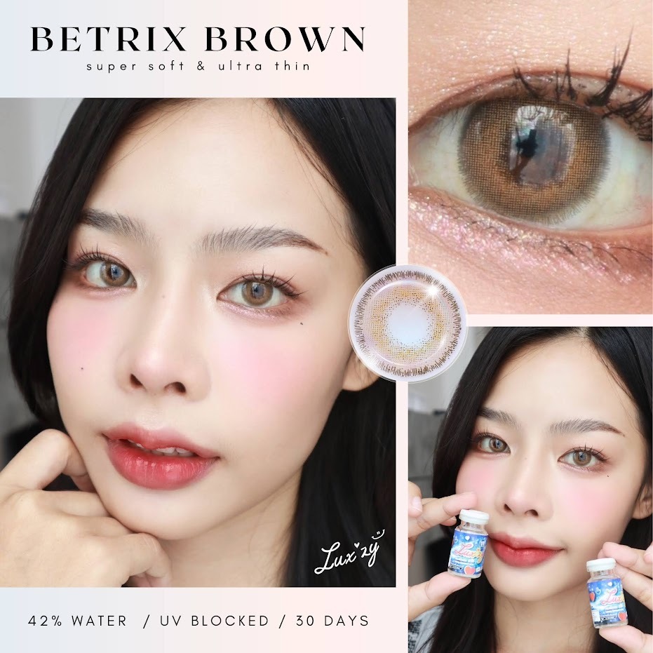 🔥 คอนแทคเลนส์ ✨ขนาดกลาง✨ Betrix (Luxzylens)