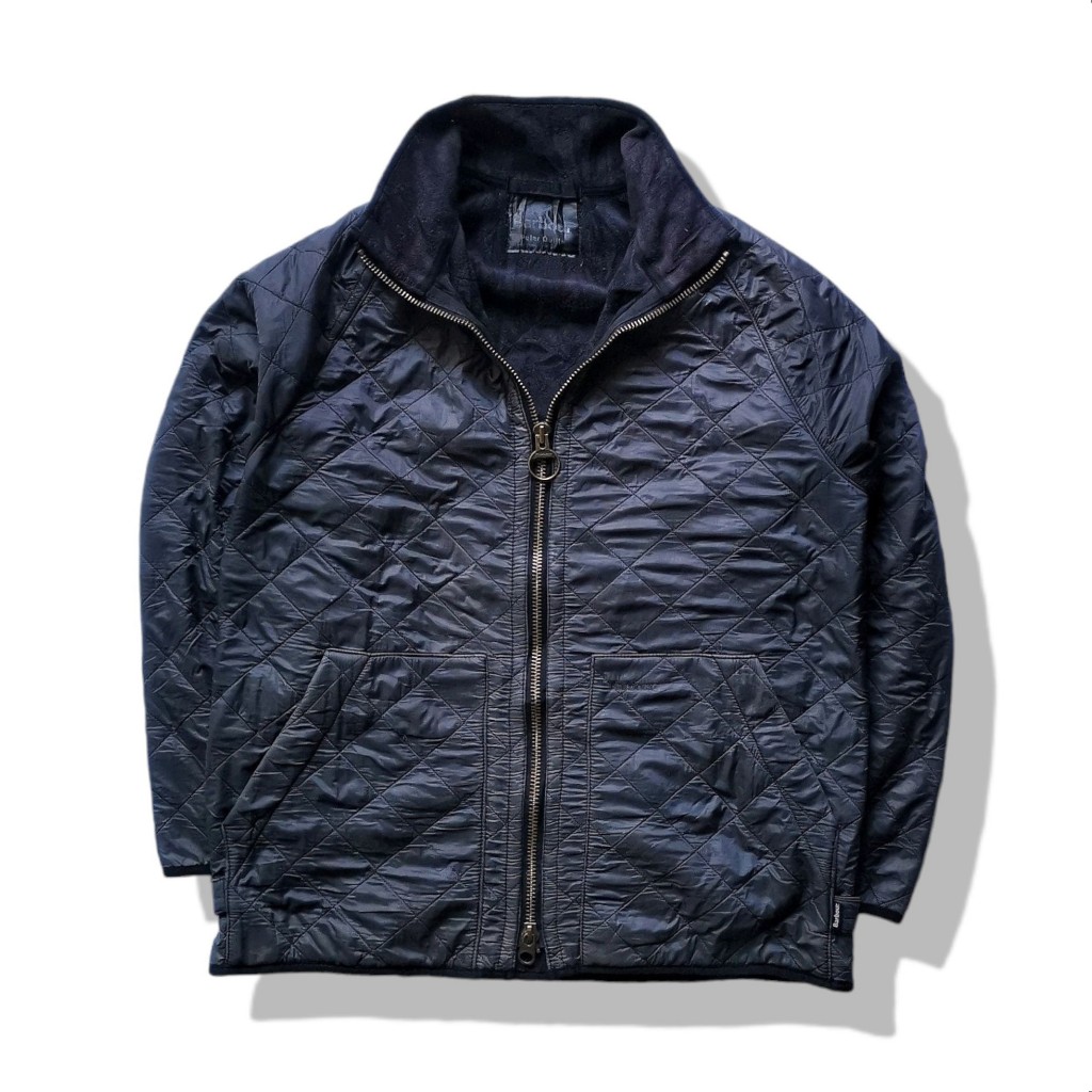 Barbour Grey Polar Quilt Jacket รอบอก 48”