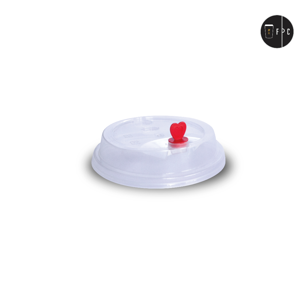 [100ชิ้น] ฝามินิฮาร์ทจุกหัวใจสีแดง(95mm)