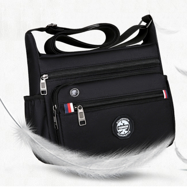 SIAMBAGSHOP(S1947) กระเป๋าสะพายข้าง Xiuxianxilie ผ้าoxford มี 4 สี มีช่องเยอะ