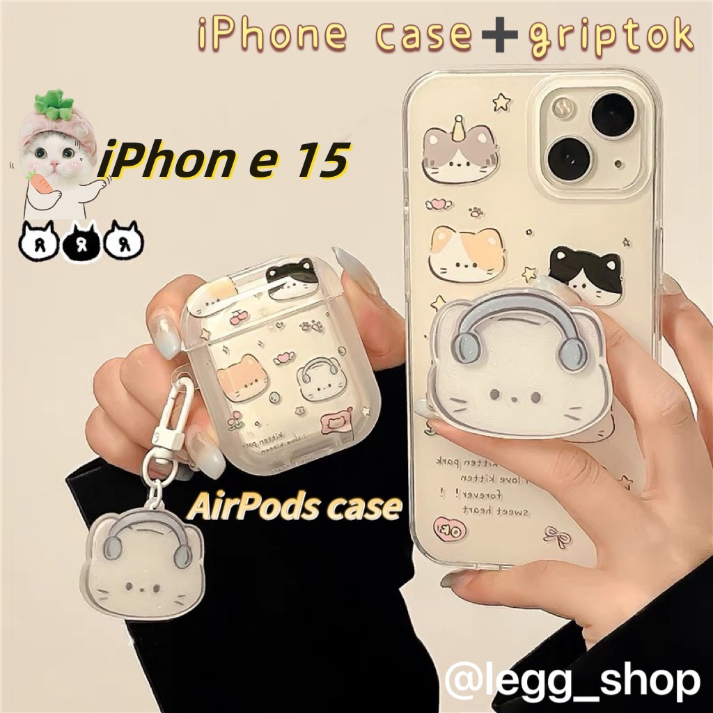 สปอตสินค้า For เคส iphone 15 14 13 Pro Max เคสโทรศัพท์ iPhone 11 12 Soft case กริ๊บต๊อก ซิลิโคน ป้องกันตก เคสป้องกัน