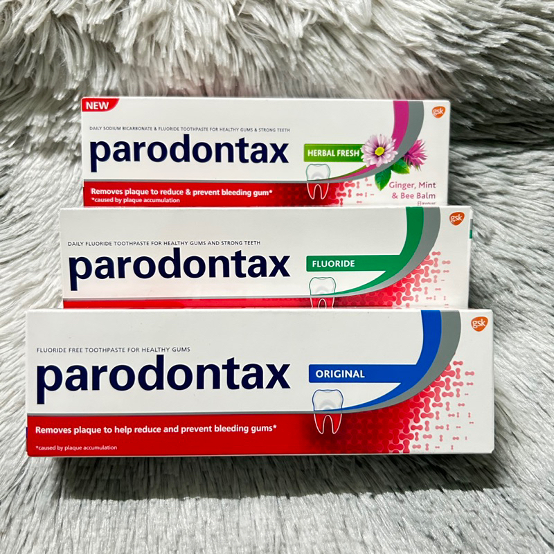 Parodontax toothpaste ยาสีฟันพาโรดอนแทกซ์ ออริจินัล // ฟลูออไรด์ // เฮอร์บัล เฟรช ขนาด 150 กรัม