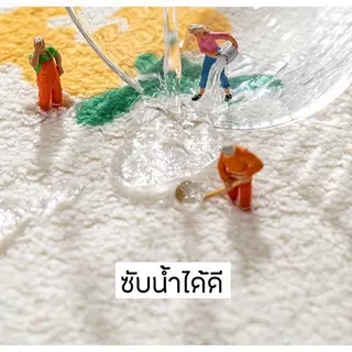 พรมยาวขนนุ่ม ปูข้างเตียง พรมซับน้ำดี มีกันลื่น พรมเช็ดเท้าขนนุ่ม มี2ขนาด A013