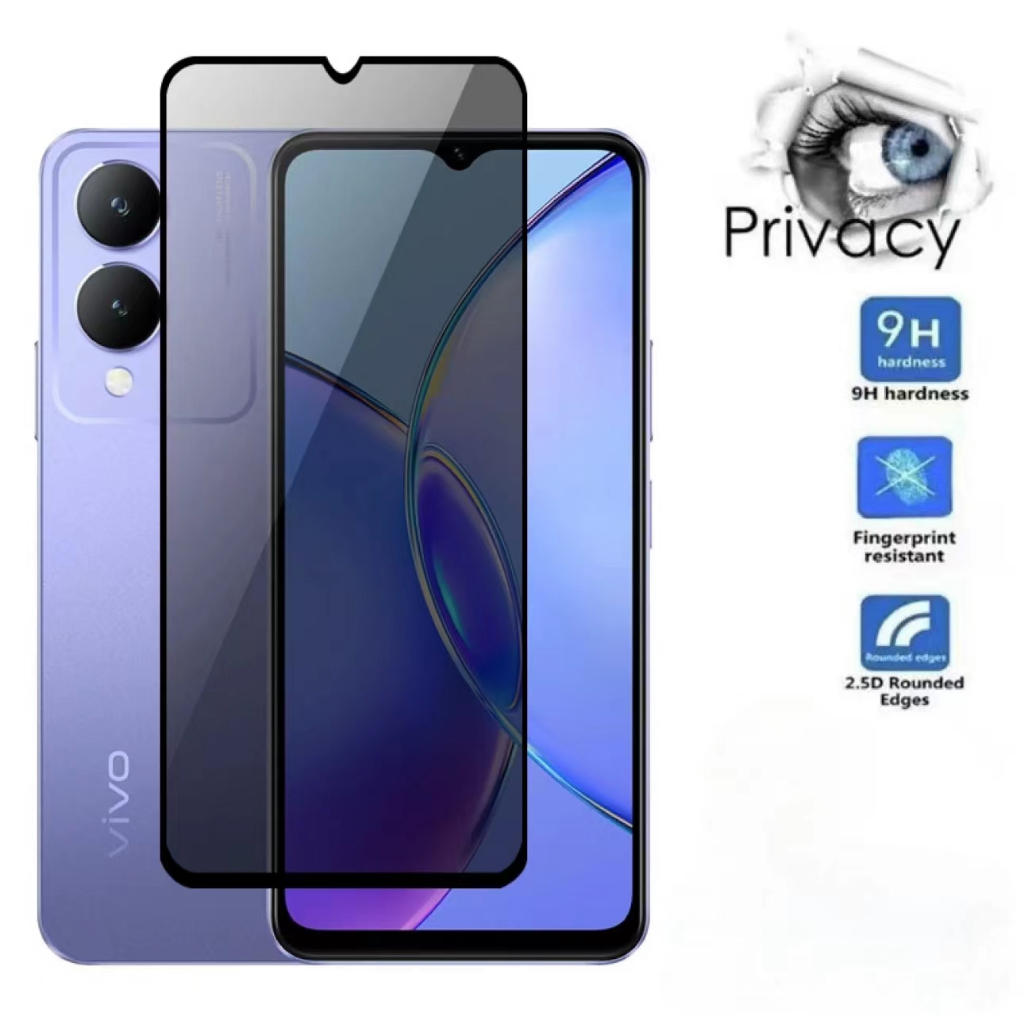ฟิล์มกันเสือก ฟิล์มกระจกเต็มจอVIVO Y17S รุ่นใหม่