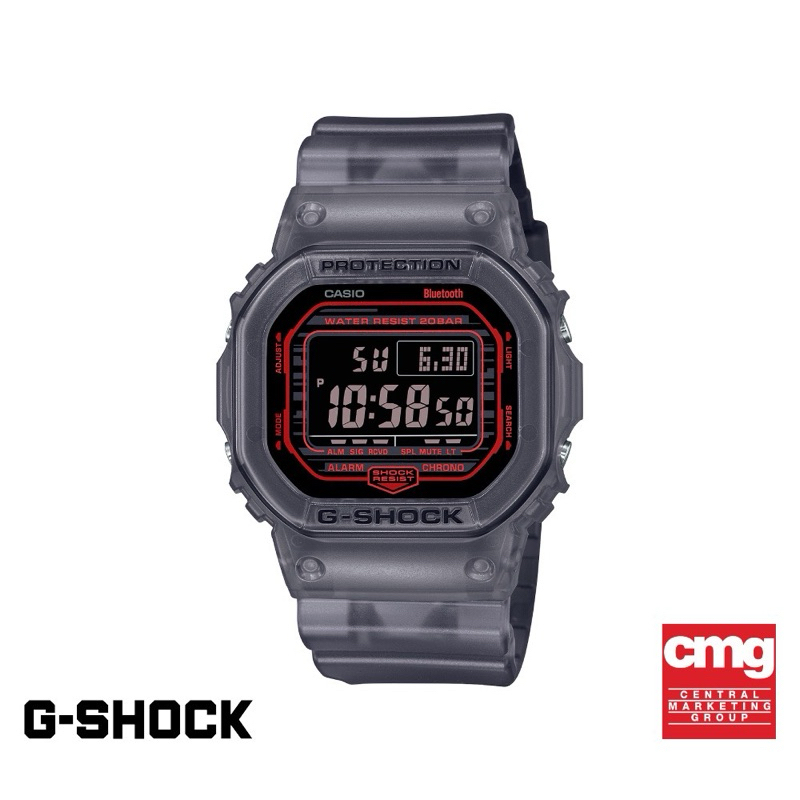 CASIO นาฬิกาข้อมือผู้ชาย G-SHOCK YOUTH รุ่น DW-B5600G-1DR วัสดุเรซิ่น สีเทาดำ ของแท้ 💯% รับประกันศูนย์ CMG 1ปี