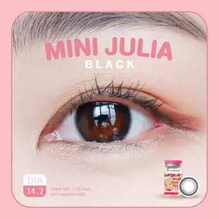 🔥 คอนแทคเลนส์ ✨ขนาดมินิ ✨Black✨ Julia ✨Kittykawaii