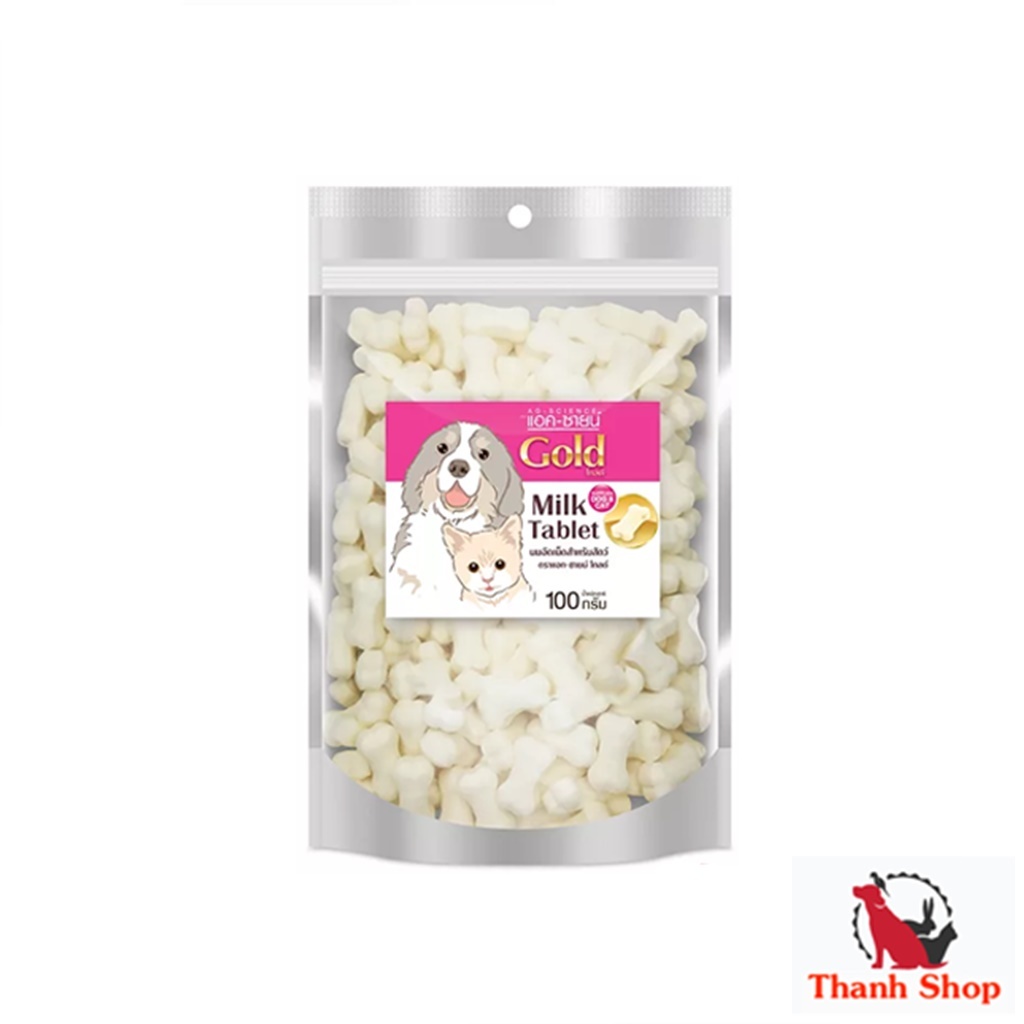 นมอัดเม็ด สำหรับสัตว์เลี้ยง Ag - Science Milk Tablet 100 g.