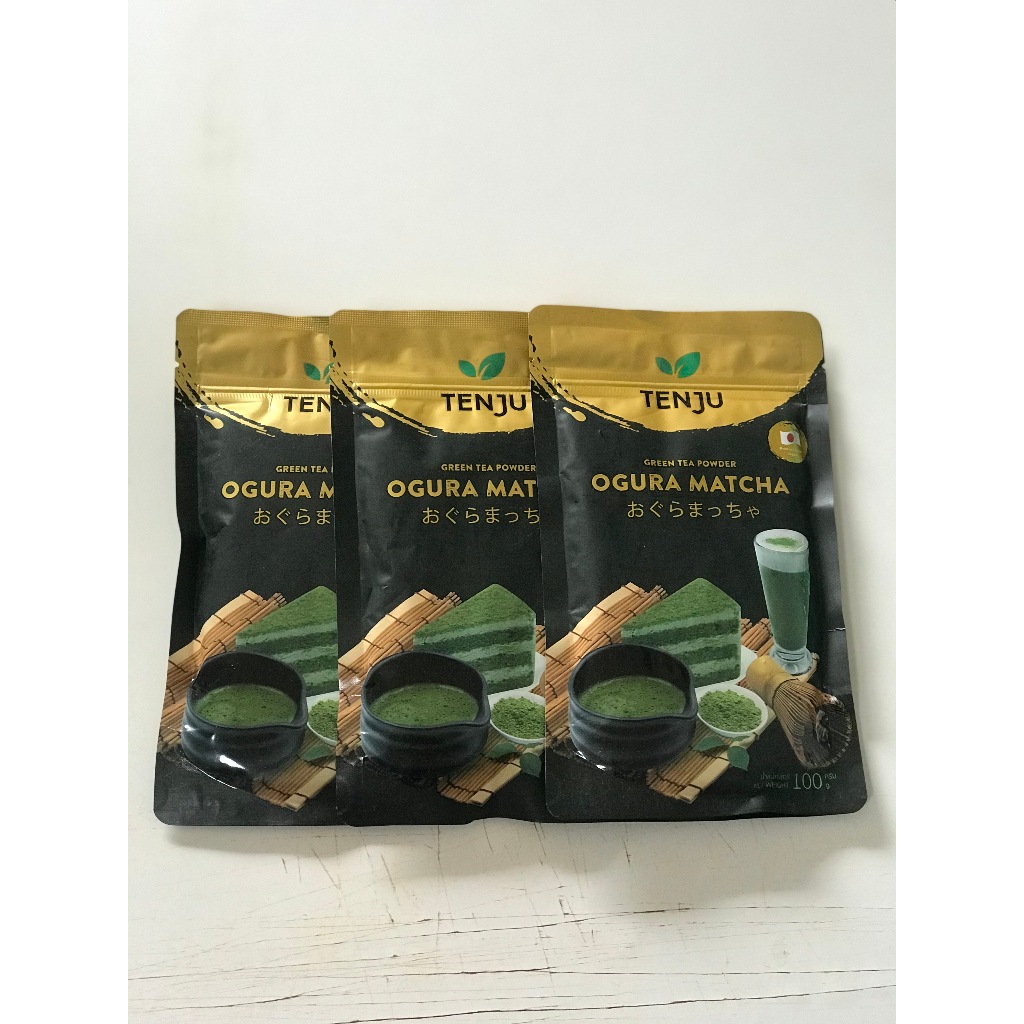 เท็นจู โอกุระ ชาเขียว มัทฉะ TENJU OGURA Matcha Green Tea Powder 100g