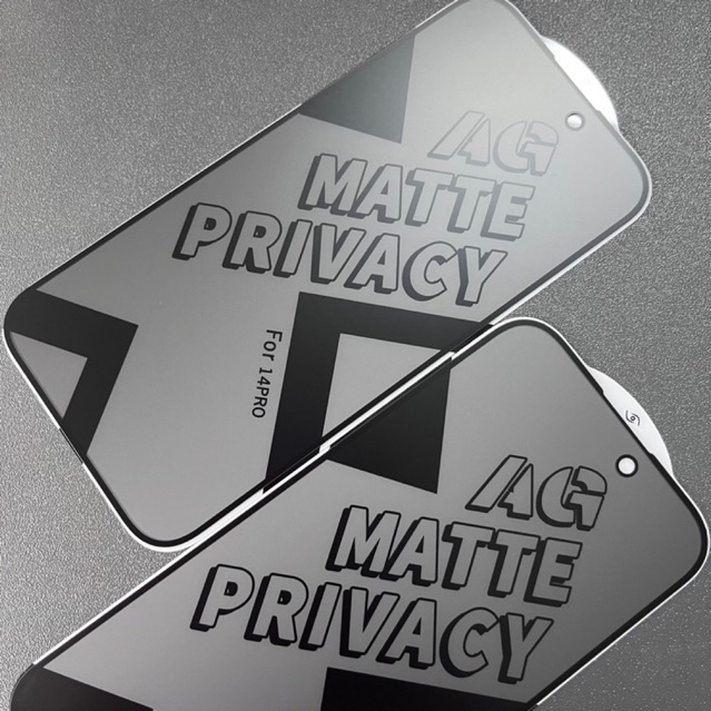 ฟิล์มกระจกด้าน+กันมอง ฟิล์มด้าน ฟิล์มกันมอง กระจก สำหรับ Iphone15 15promax 13pro 14promax 12promax 7plus 6plus 11 12 14p