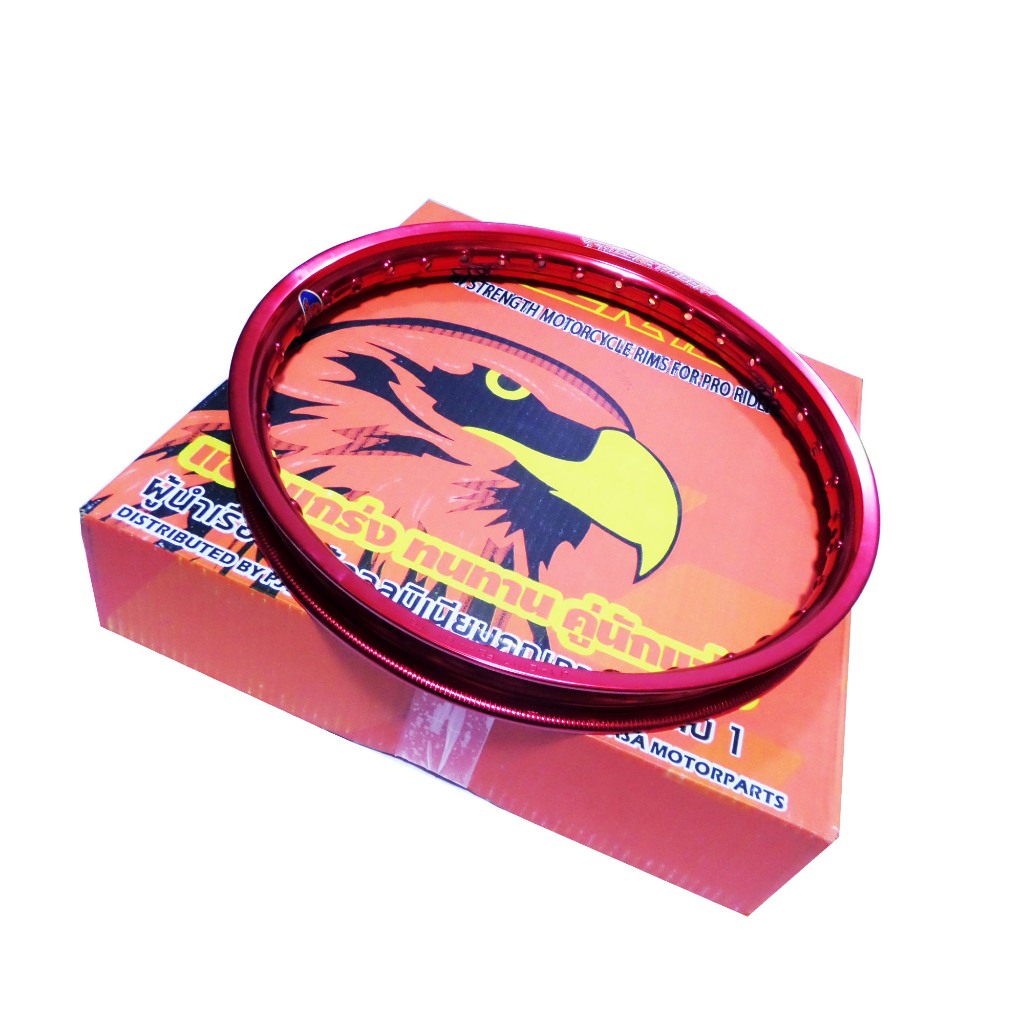 วงล้ออลูมิเนียม FALCON ARGON ของแท้ ขนาด 1.40 ขอบ 17 สีแดง 1 คู่