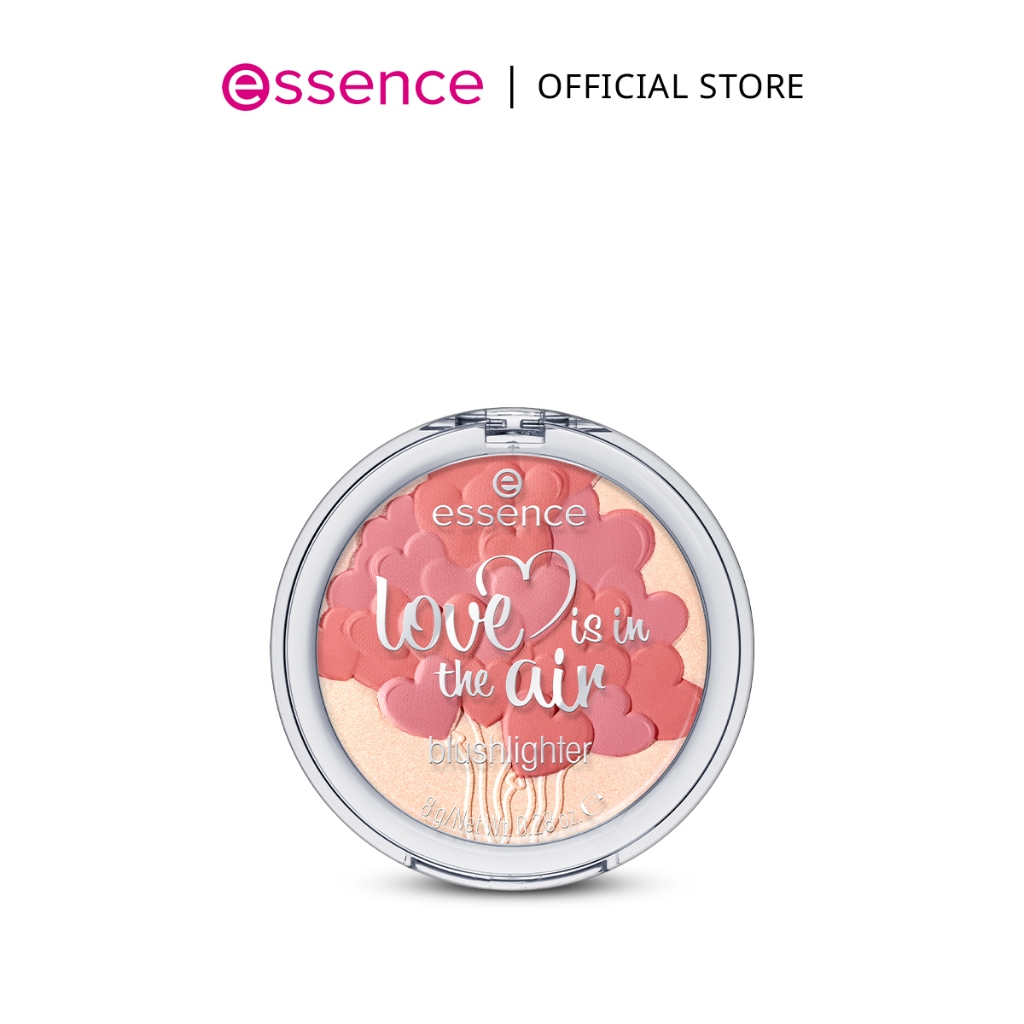 essence เอสเซนส์ love is in the air blushlighter บลัชออนและไฮไลท์ในตลับเดียว แก้มฉ่ำวาว หน้าดูโกลว์