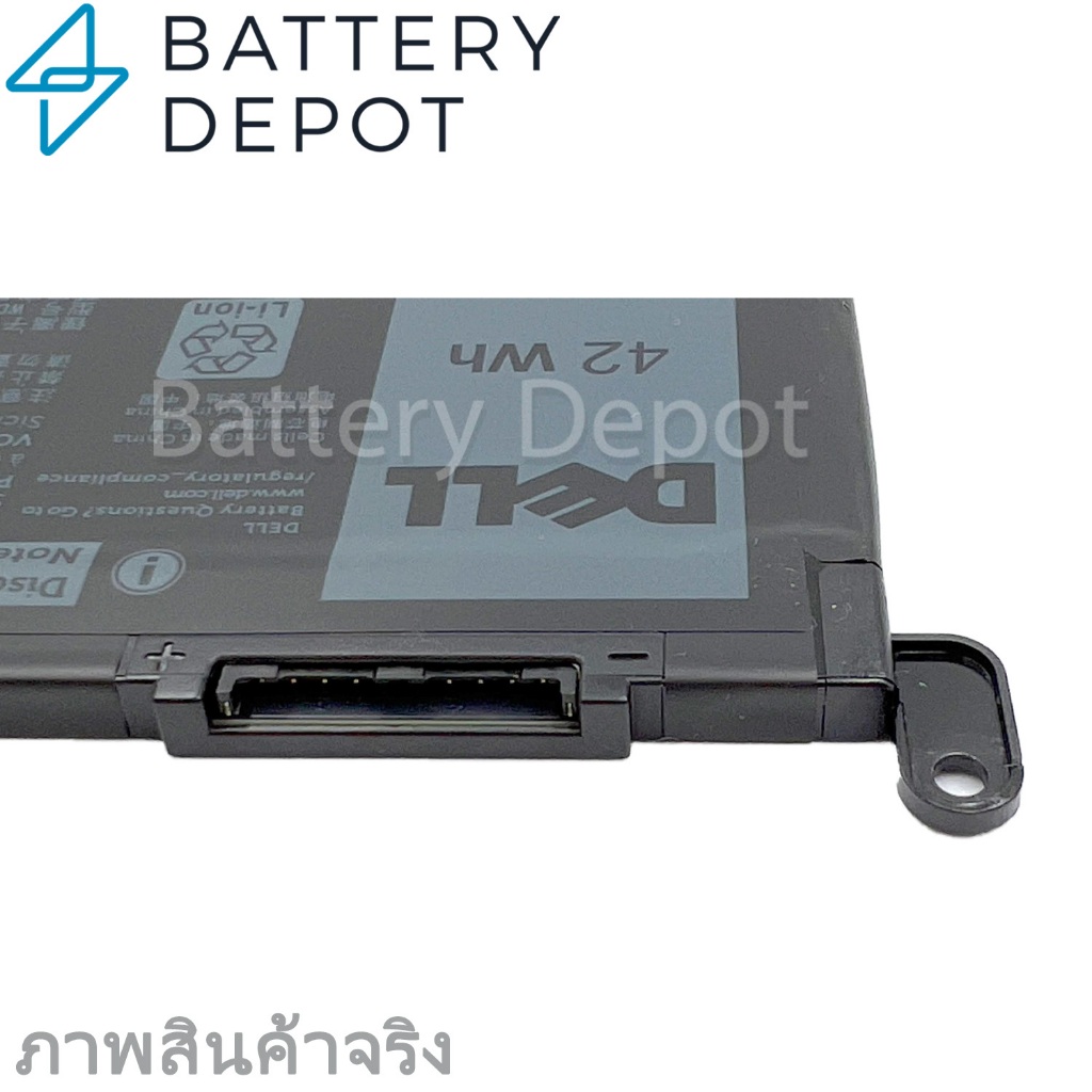 [ประกันศูนย์] Dell แบตเตอรี่ ของแท้ WDX0R (สำหรับ Vostro 14 5468 5471 5568 Latitude 3480 3488 3490 3590 Dell Battery