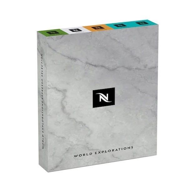 Nespresso WORLD Explorations Pack (Paris/RIO/Istanbul/Tokyo/Shanghai) Ground Coffee 50Capsule