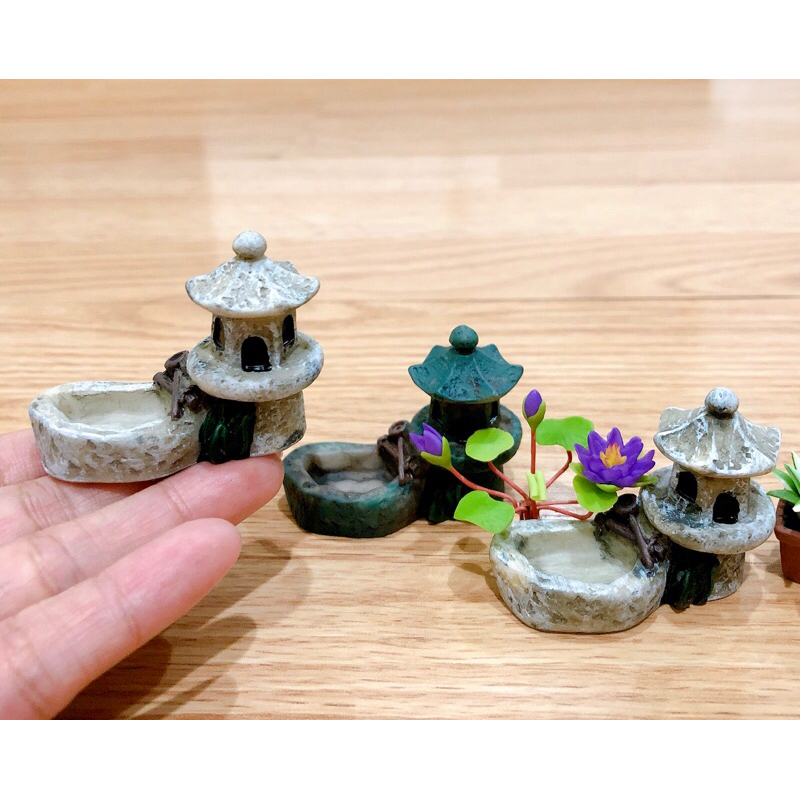 เรซิ่นเก๋งจีนจิ๋ว ตกแต่งสวน ราคา/ชิ้น