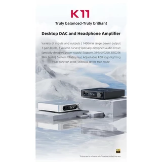 (ประกันศูนย์ไทย) FiiO K11 Desktop DAC and Headphone Amplifier เสียงดี รองรับ Hi-Res