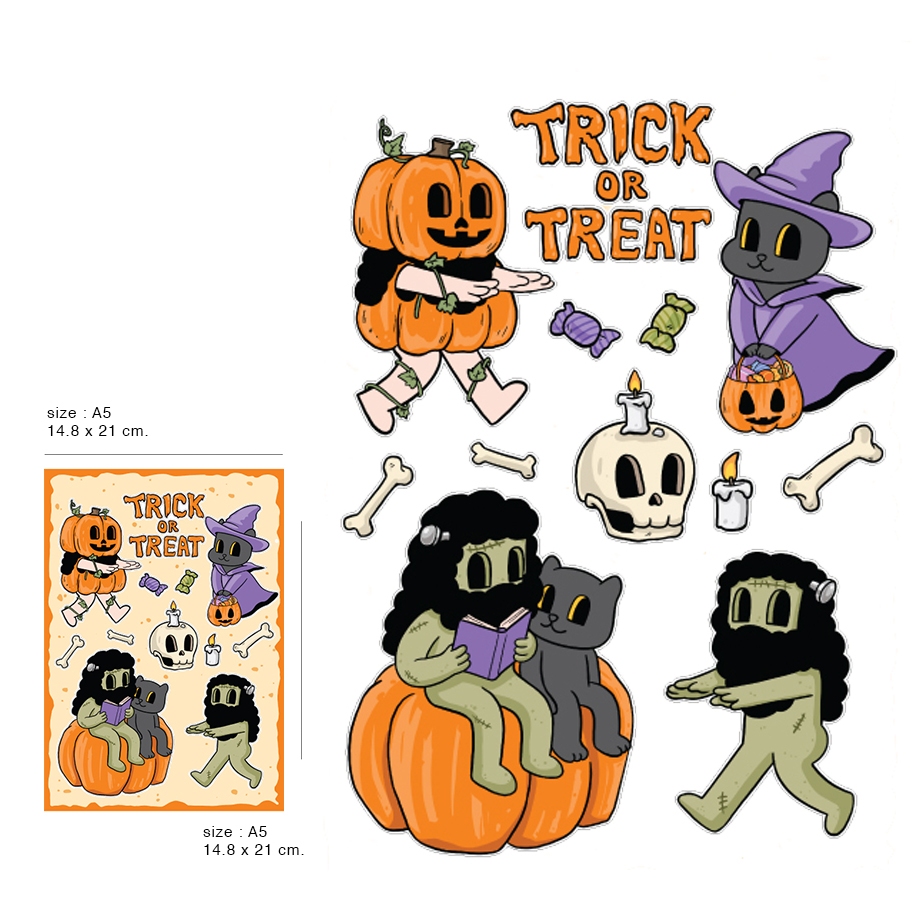 STICKER TRICKOR TREAT(A5)