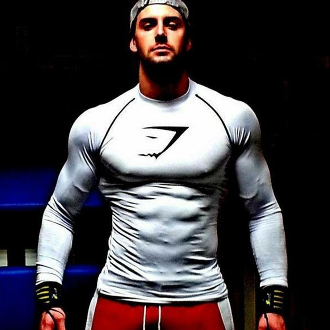 เสื้อแขนยาว GYMSHARK #1 / Gym Fashion ผ้าไลคร่ายืดหยุ่นอย่างดี ใส่ออกกำลังกาย ผ้านิ่มลื่นใส่สบาย ไม่คันเวลาเหงื่อออก