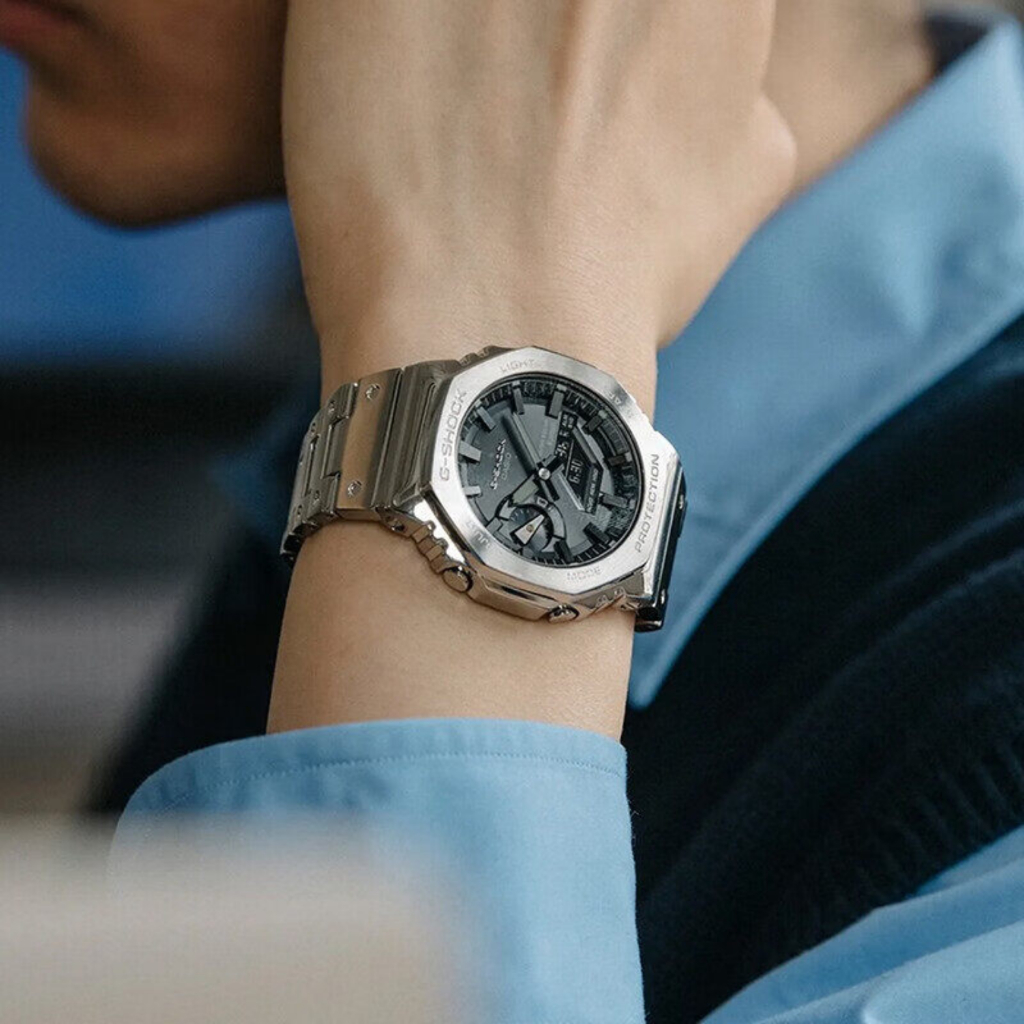 นาฬิกาข้อมือผู้ชายมีสไตล์ รุ่น GM-B2100D-1A（มีการรับประกัน）