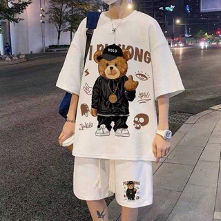 KB fashion ชุดเซ็ตผู้ชาย แขนสั้นขาสั้น ผ้าวาฟเฟิล