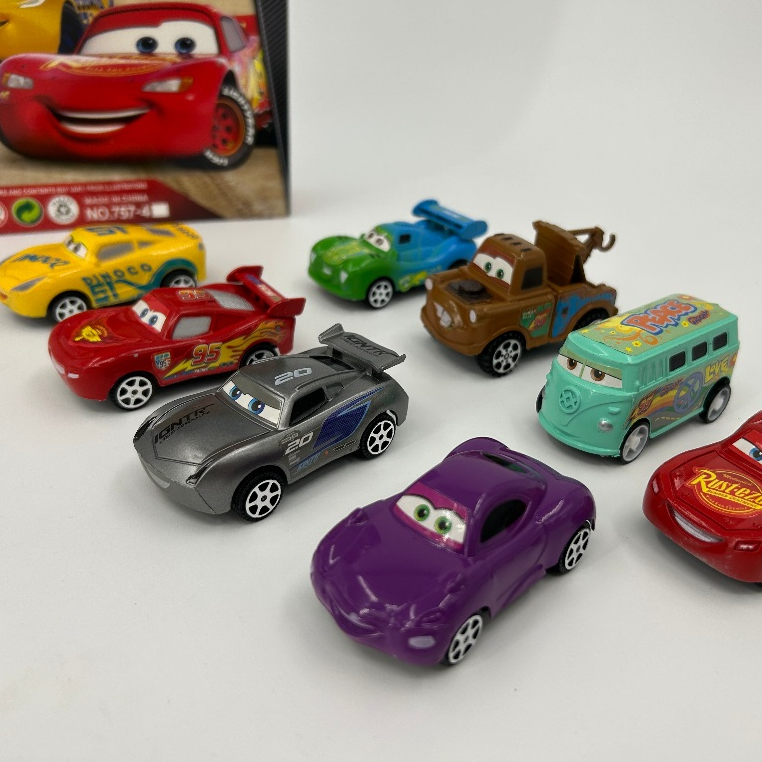 รถแข่ง รถแมคควีน SuperRacing The CARS 1 แพค มี 8 คัน รถCARแมคควีน
