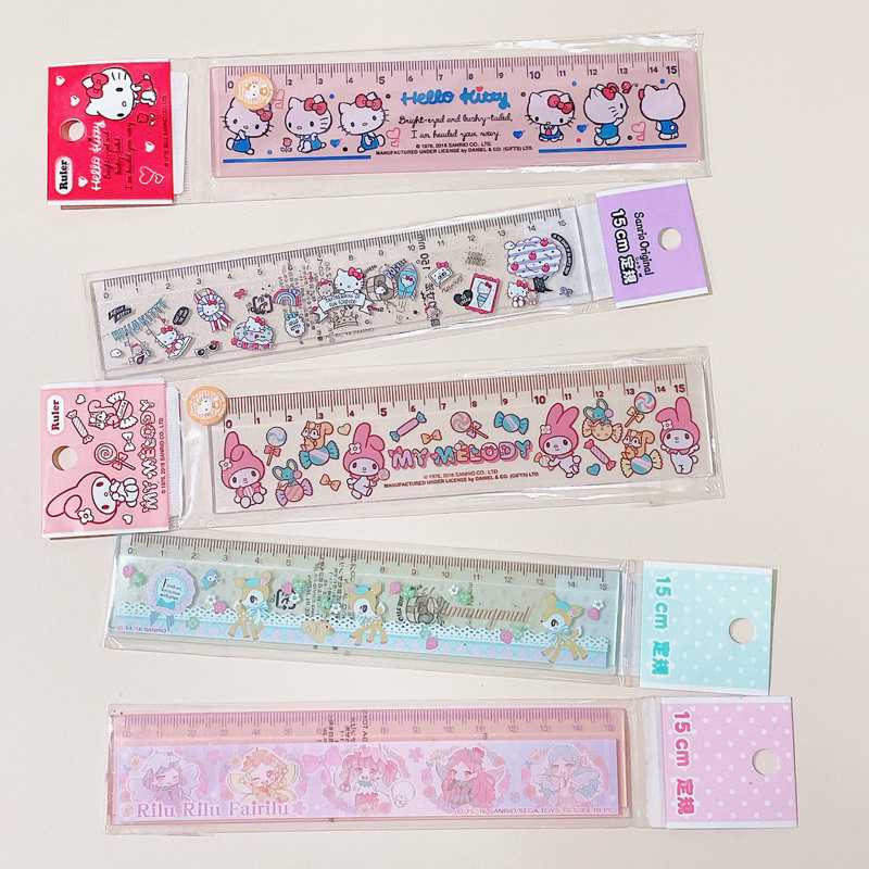 ไม้บรรทัด // ไม้บรรทัดสั้น 15 cm. sanrio original