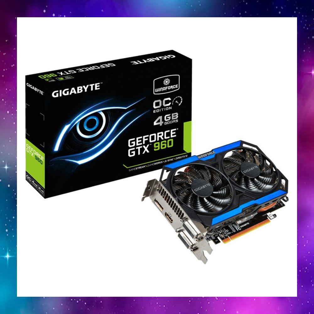 VGA (การ์ดแสดงผล) GIGABYTE GTX960 960 2GB 2F OC ใช้งานปกติ